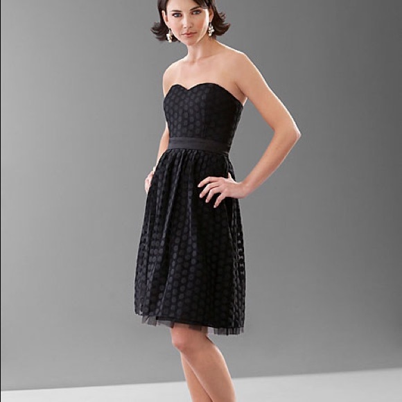 White House Black Market Strapless Black Dress